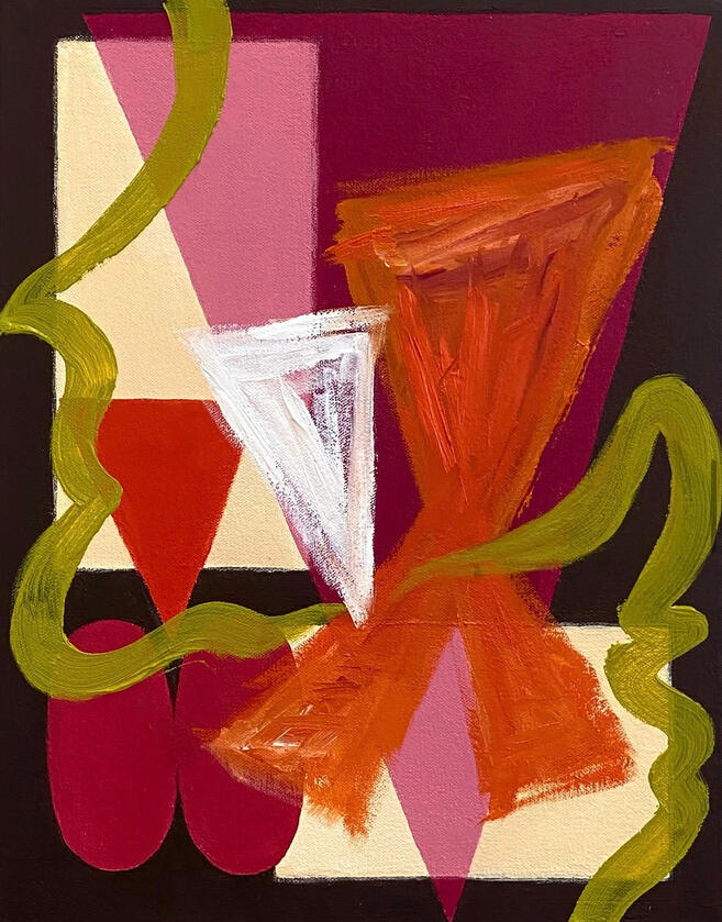 Want more. (2026) acrylic and oil on canvas 14x11"