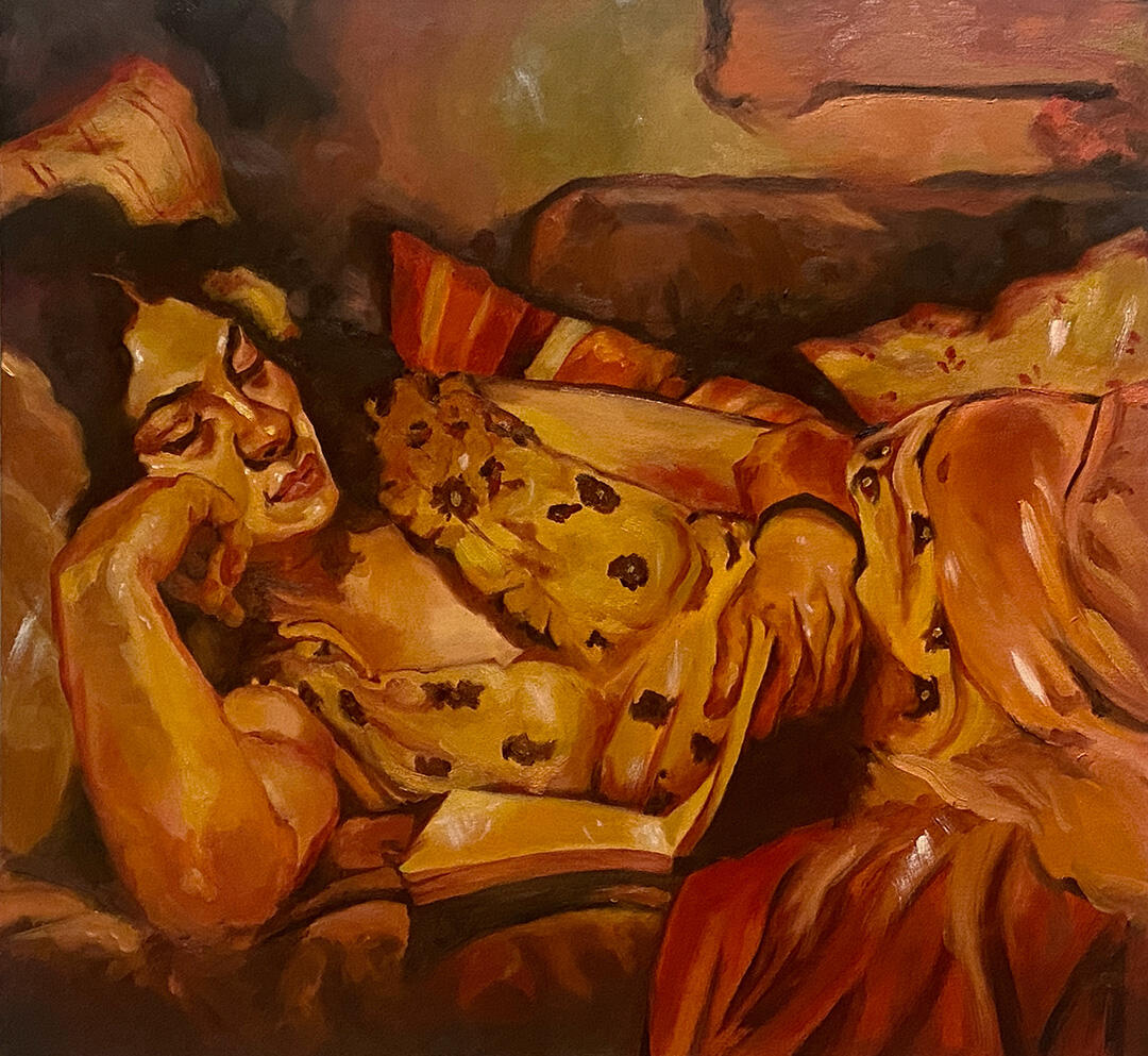 Master Copy of Joseph Lorusso's "A Favorite Poem" (2022) oil on canvas 24x26"