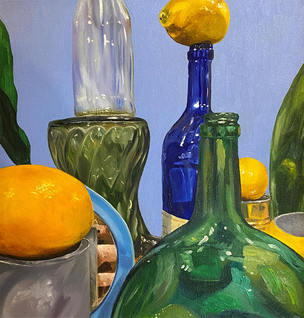 Still Life No. 2 (2022) oil on canvas 17x15"