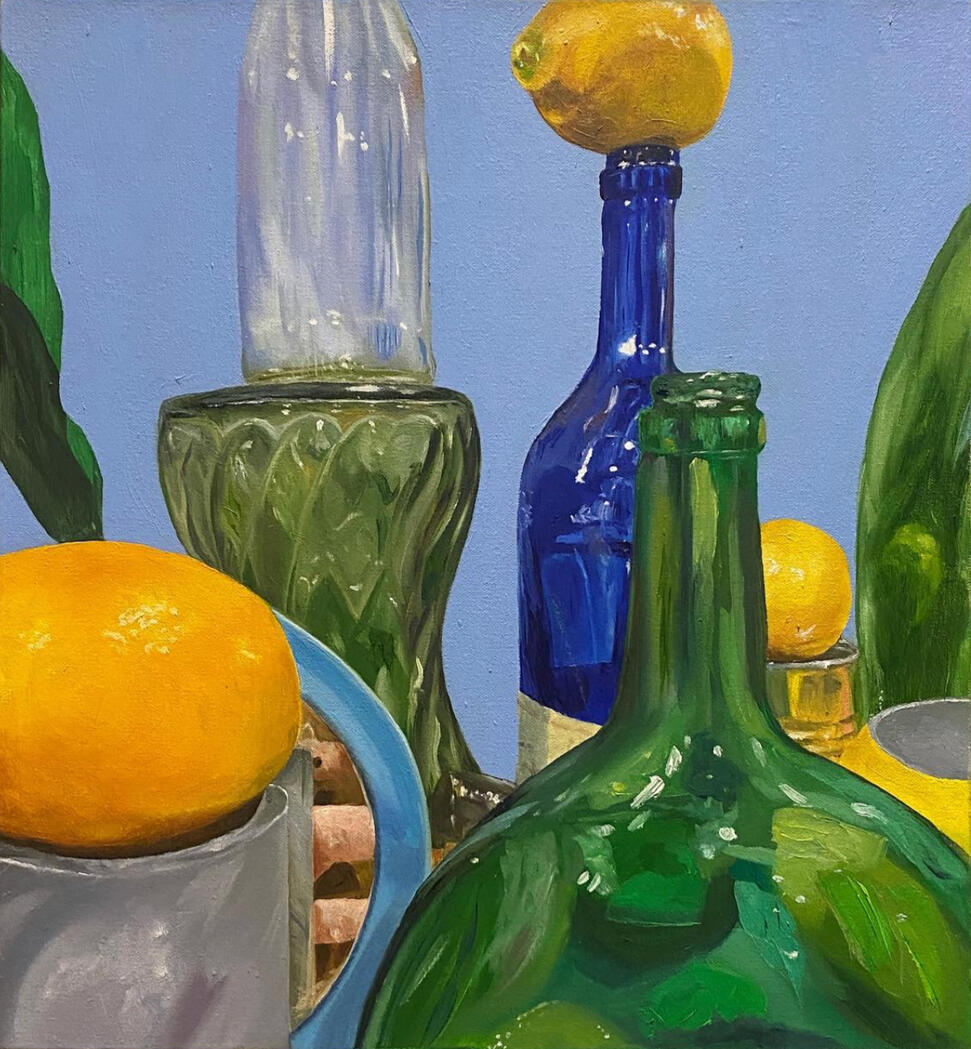Still Life No. 2 (2022) oil on canvas 17x15"