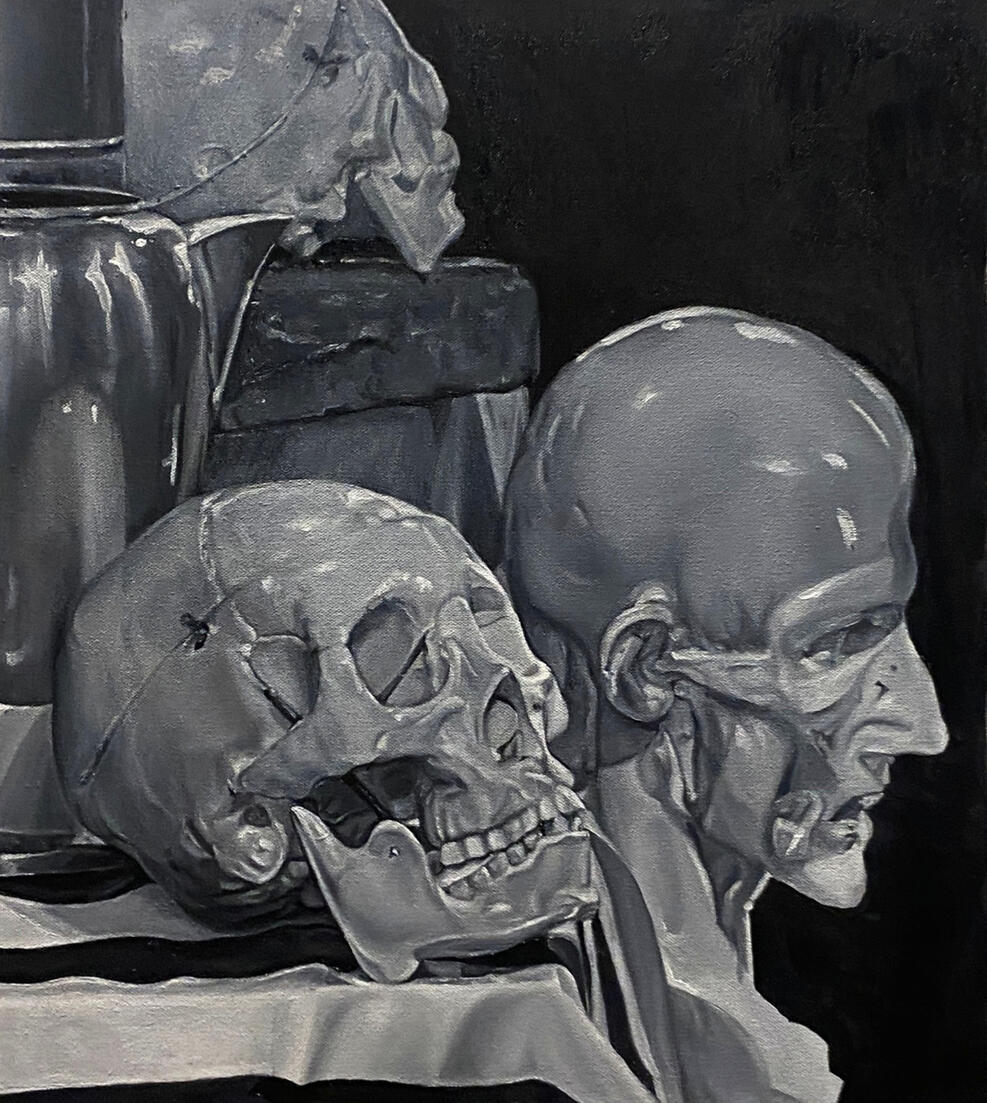 Still Life No. 1 (2022) oil on canvas 17x15"