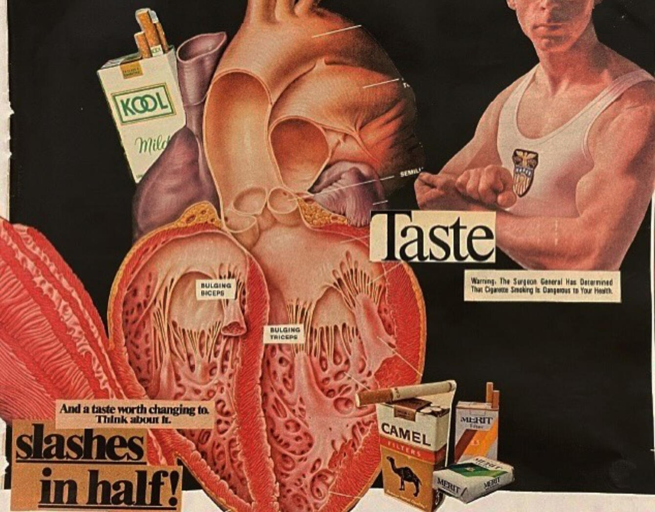 TASTE (2022) paper collage 8x10"