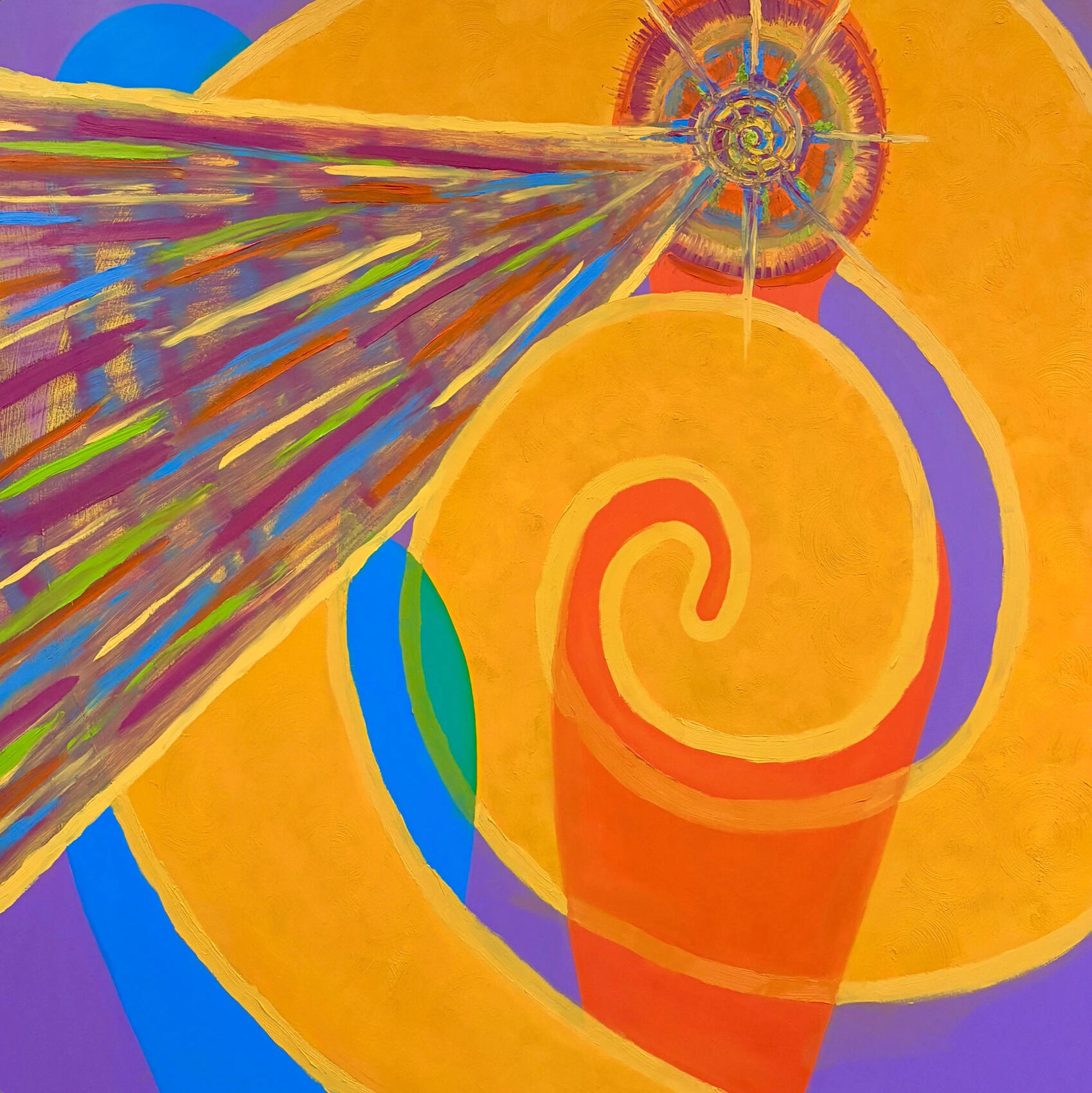 And Other Things I Never Found the Words to Say (2026) acrylic and oil on panel 48x48"