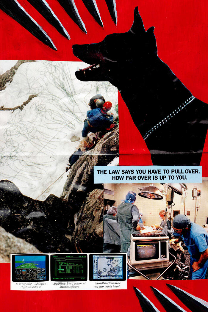 HOW FAR? (2021) multi-media collage 11x7"