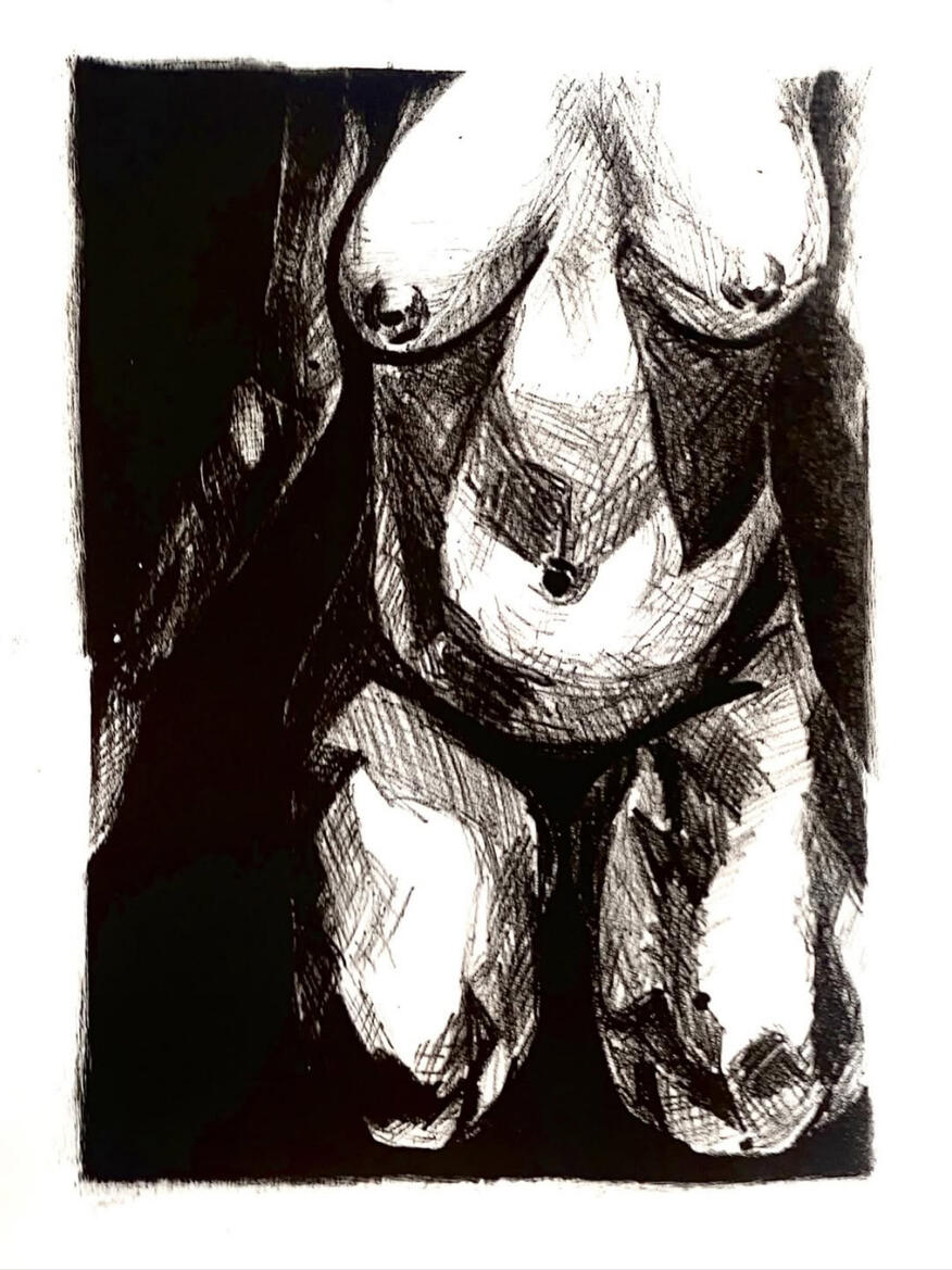 The Body (2025) lithograph 13x10"